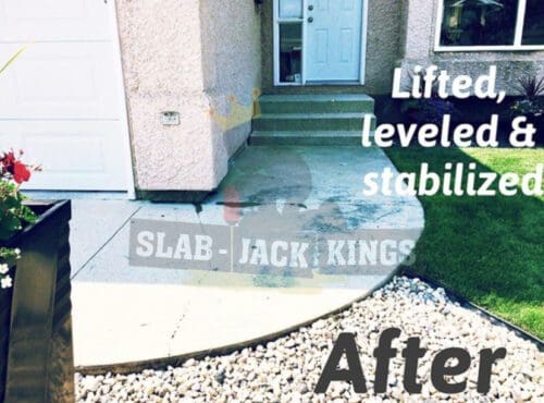 Residential Sidewalk Lift Before & After